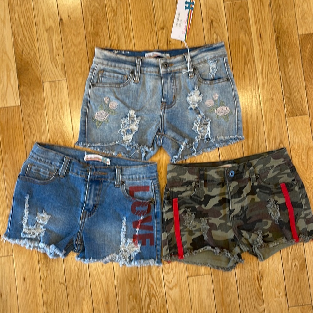 3 Pair Vintage Havana Jean Shorts